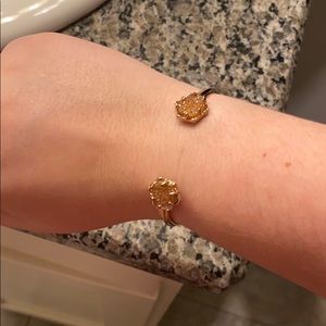 Kendra Scott Arden Cuff Druzy Rose Gold Adjustable